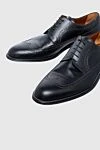 Men's shoes made of black leather A.Testoni - Perforation. 100% leather. Lace-up. Interior: Leather. Insole: Leather. Heel height: 2.5cm. Outsole: Other materials. Country of origin: Italy. Care: specialized cleaning - photo 4