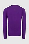 Violet wool jumper for men John Smedley - 100% wool. Country of manufacture: Italy. Care: specialized cleaning - photo 6