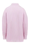 Cotton shirt pink for men Brioni - large and small stripes pattern. 100% cotton. Closure: buttons. Country of origin: Italy. Care: specialized cleaning - photo 6