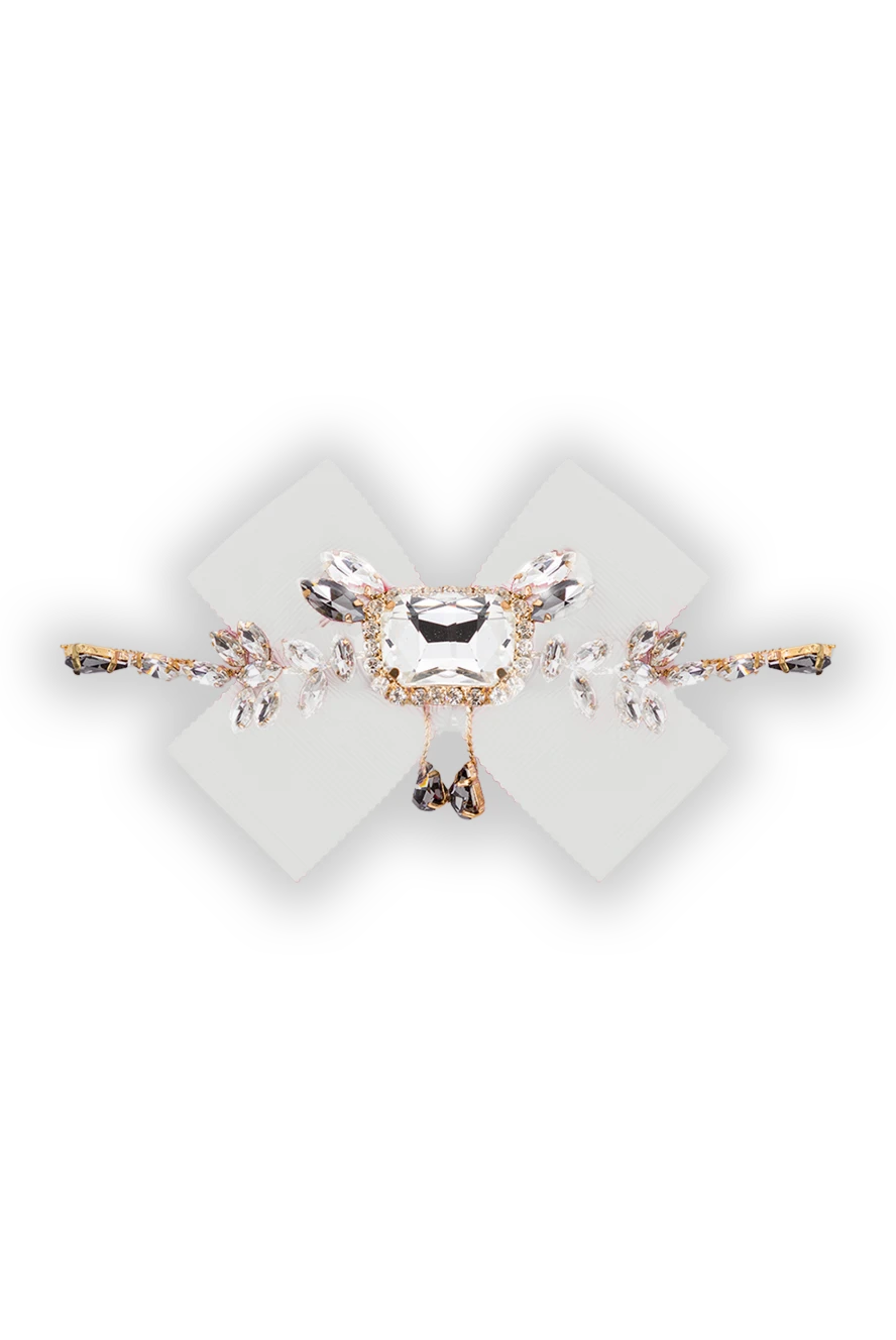 Edward Achour Paris Beige brooch for women with crystals in the shape of flowers - crystals in the shape of flowers. cloves. 100% metal. Country of manufacture: Italy. Care: specialized cleaning - photo 1