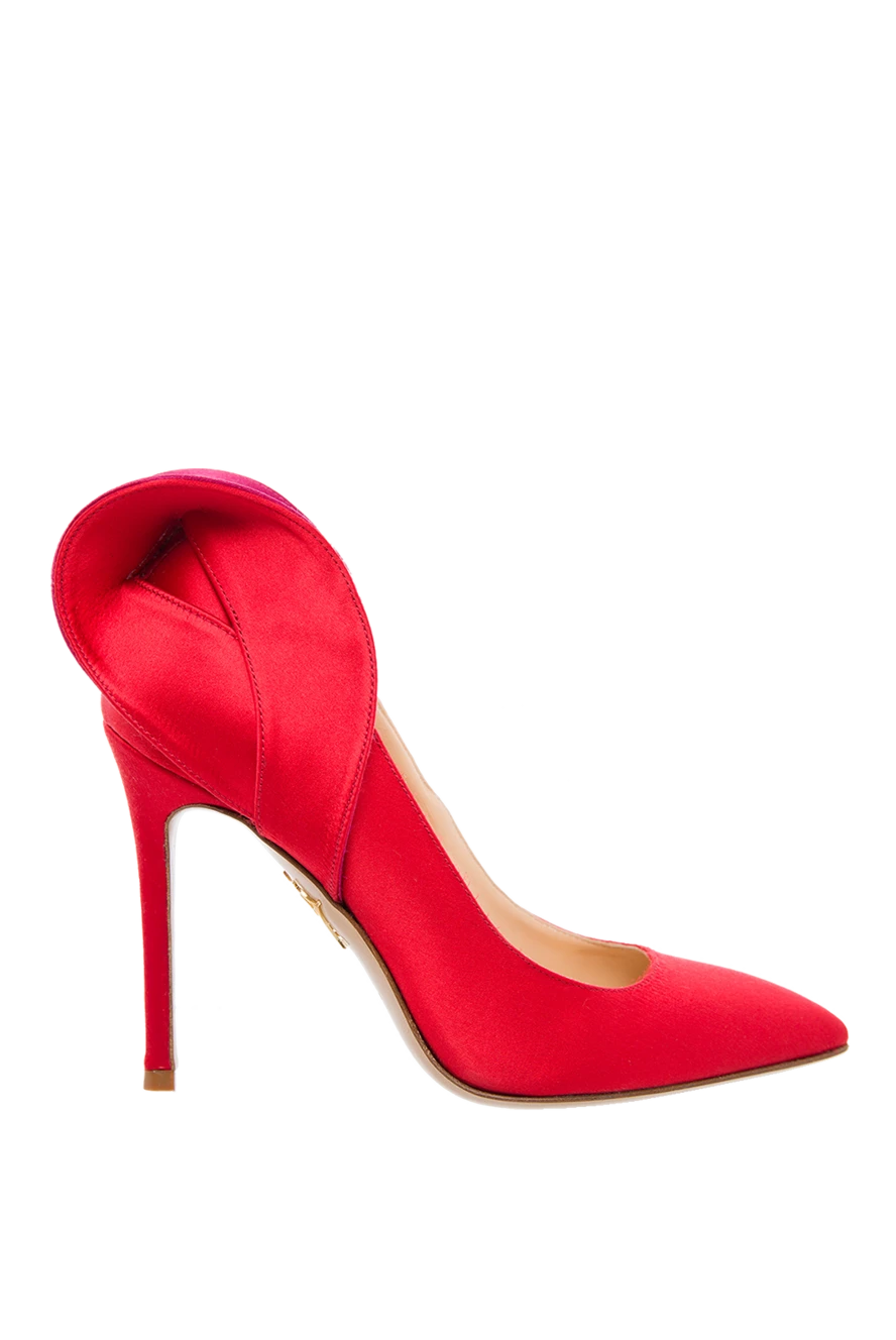 Charlotte Olympia Әйелдердің қызыл туфлиі - тоқу. Құрамы: вискоза, жібек, былғары. Өкше биіктігі: 12 сантиметр. Шығарылған елі: Италия. Күтім: арнайы тазалау - фото 1