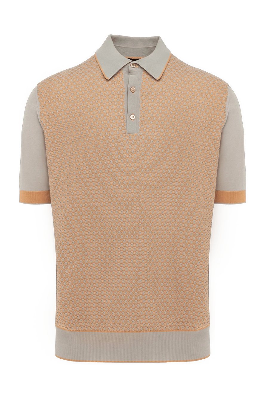 Stefano Ricci Поло из хлопка и шелка с геометрическим жаккардовым узором
- Контрастные рукава и ворот, фактурный узор. 100% шёлк. Пуговицы. Страна производитель: Италия. Уход: специализированная чистка - фото 1