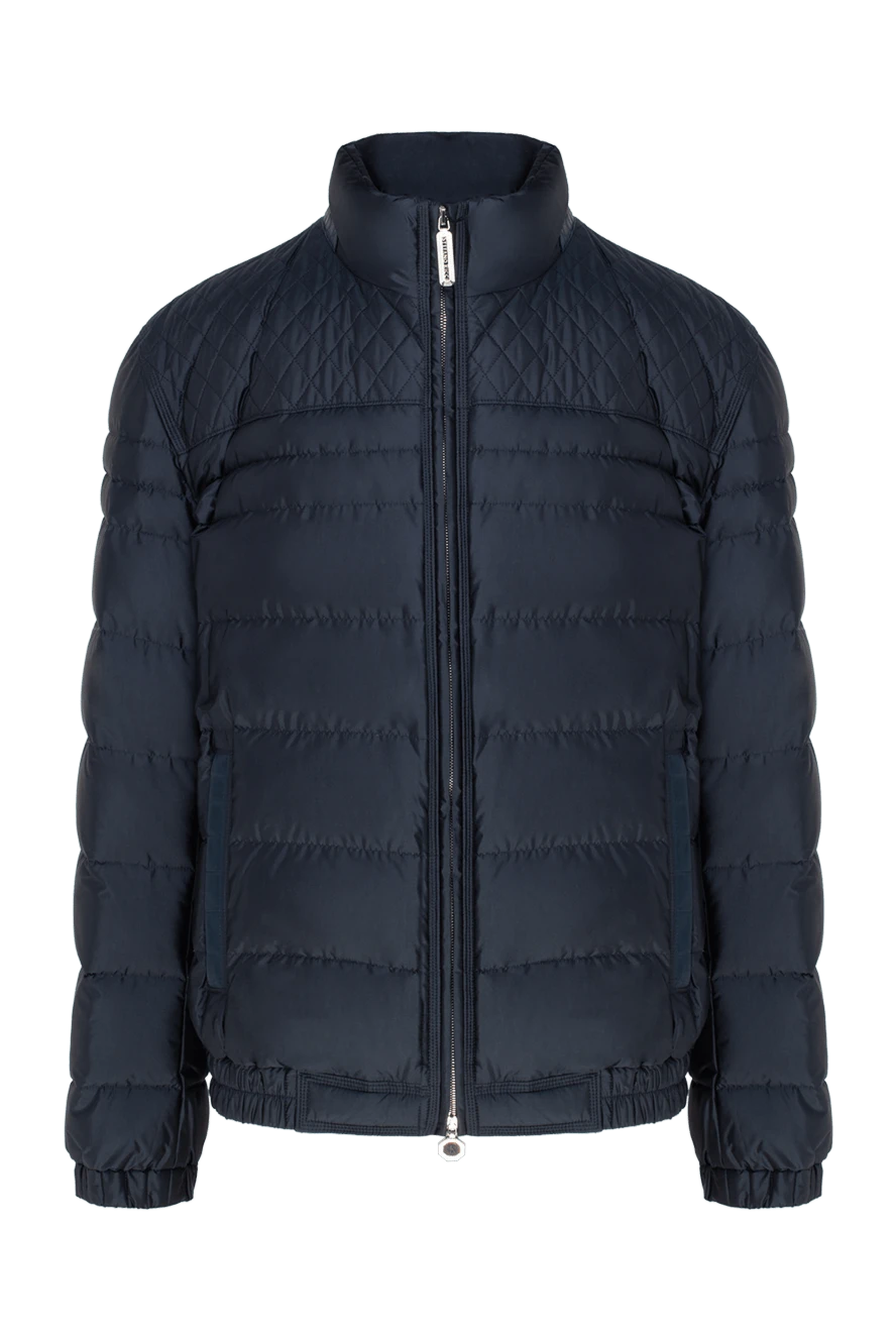 Stefano Ricci Куртка из шелка синяя мужская - Прошивка. 100% шёлк. Молния. Два боковых кармана. Страна производитель: Италия. Уход: специализированная чистка - фото 1