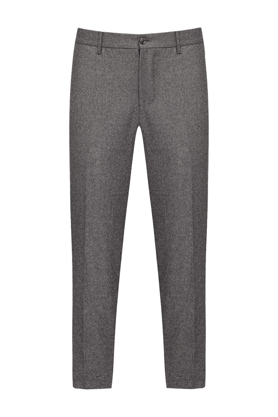 Zilli Men's gray cashmere trousers
with pocket piping - 100% cashmere. Closure: button, zipper. two side, two back pockets. Country of origin: France. Care: specialized cleaning - photo 1