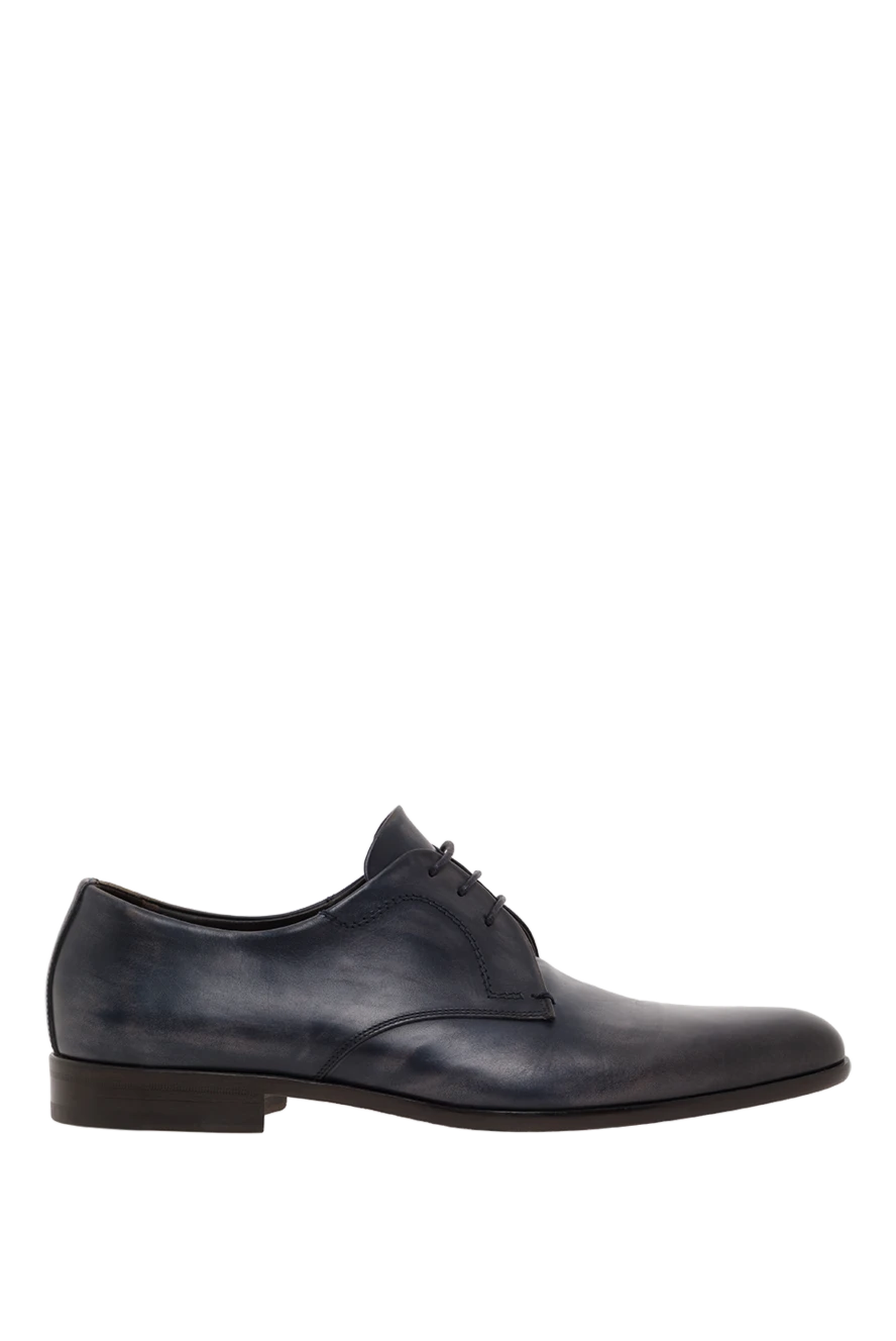 Roberto Morelli Туфли дерби классические темно-синие кожаные мужские - 100% кожа. Шнуровка. Внутренняя отделка: Кожа. Стелька: Кожа. Высота каблука: 2см. Другие материалы. Страна производитель: Италия. Уход: специализированная чистка - фото 1