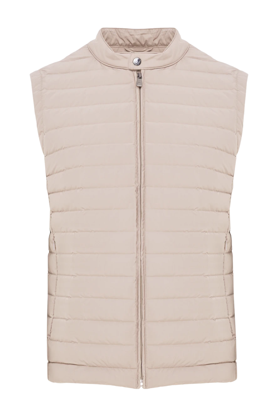 Corneliani Светлый жилет на молнии с фактурной строчкой и мягкой посадкой
- 100% полиэстер. Молния. Два боковых кармана на кнопках, три внутренних кармана. Утеплитель: Пух, перо. Страна производитель: Италия. Уход: специализированная чистка - фото 1