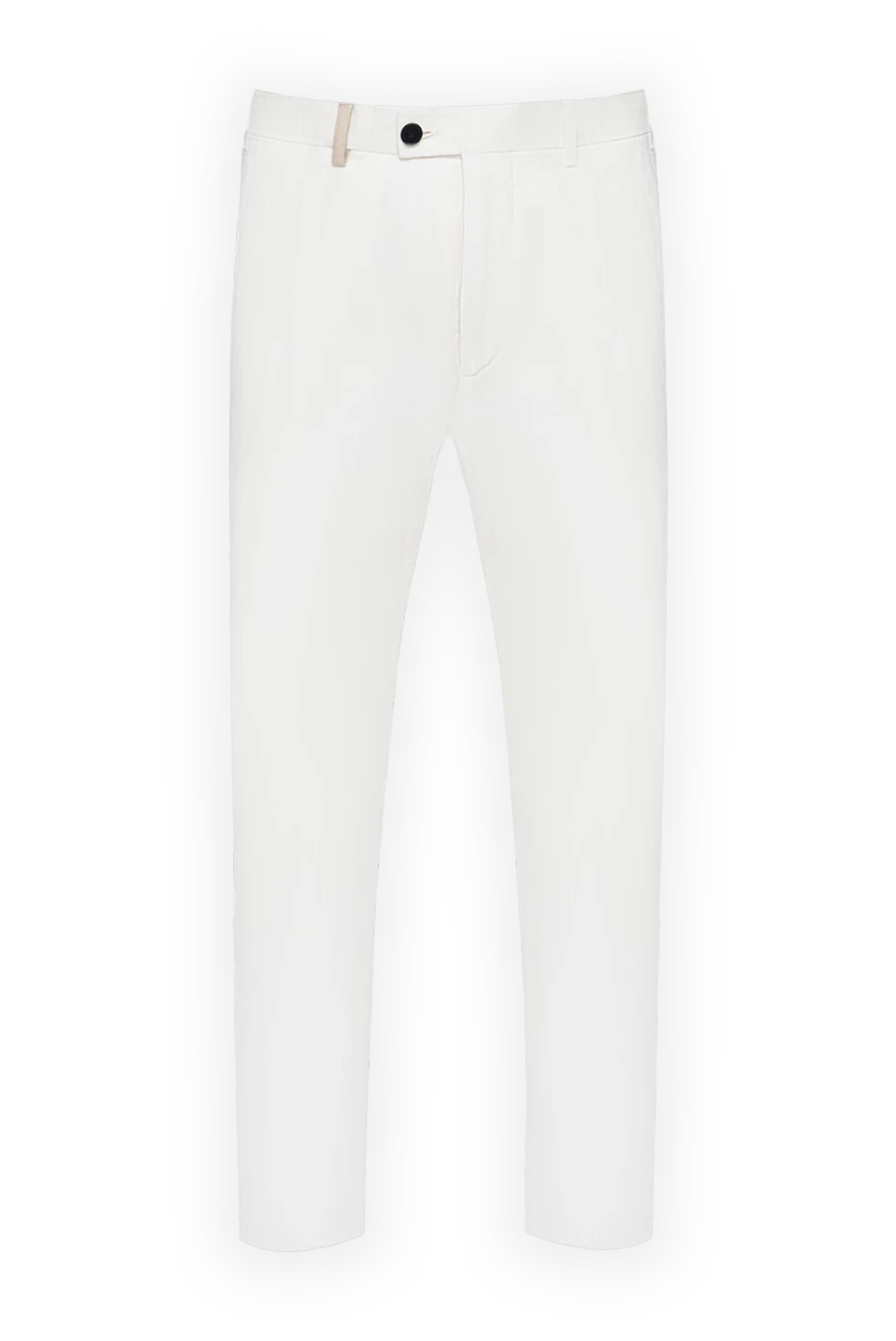 Torras Ерлердің зығыр шалбары жылы ауа-райында дем алатын ақ түсті
- Құрамы: 100% зығыр. Жабу: түйме, найзағай. Қалталар: екі бүйір, екі артқы қалта. Шығарылған елі: Италия. Күтім: арнайы тазалау - фото 1