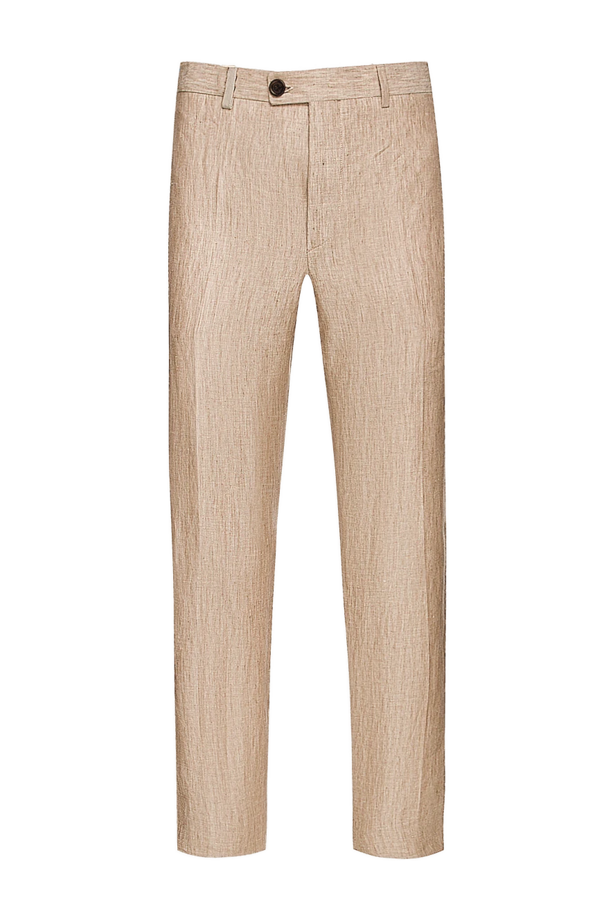 Torras Men's linen trousers beige lightweight for warm season
- 100% linen. Closure: button, zipper. two side, two back pockets. Country of origin: Italy. Care: specialized cleaning - photo 1