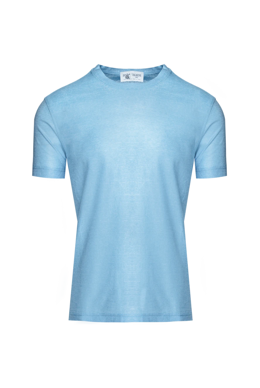 Dalmine Blue cotton T-shirt for men - 100% cotton. Country of manufacture: Italy. Care: specialized cleaning - photo 1