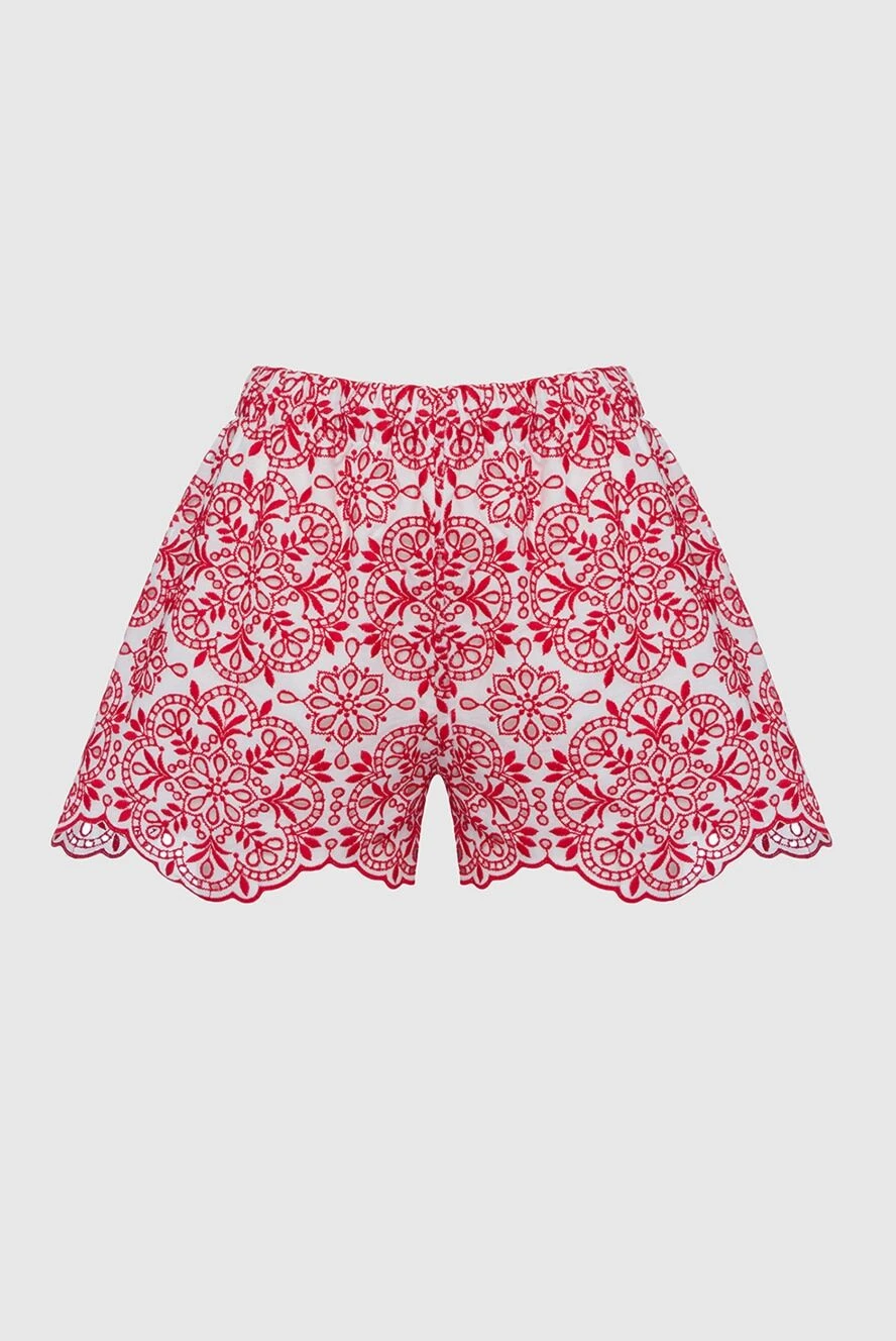 MC2 Saint Barth Шорты из хлопка и полиэстера красные женские - фантазийный узор. 50% хлопок, 50% полиэстер. эластичный пояс. Страна производитель: Италия. Уход: специализированная чистка - фото 1