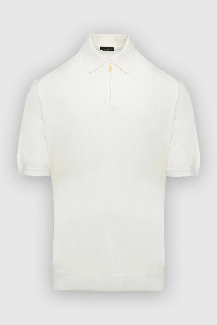 Stefano Ricci Поло из шелка молочного цвета с воротником и молнией
- 100% шёлк. Молния. Страна производитель: Италия. Уход: специализированная чистка - фото 1