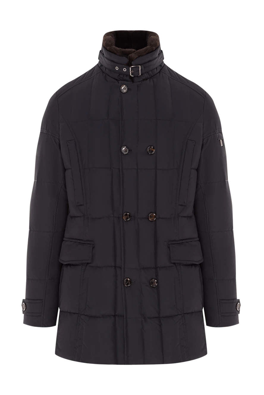 Moorer Пуховик мужской синий двубортный с высоким воротом и меховой подкладкой
- Меховая опушка. 100% полиэстер. Молния, кнопки. Два боковых кармана, два внутренних кармана. Утеплитель: Пух. Страна производитель: Италия. Уход: специализированная чистка - фото 1