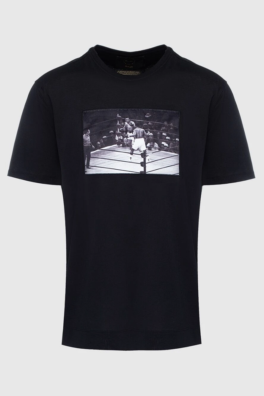 Limitato Футболка чёрная с фотопринтом боксёра в ринге на груди
- принт рисунок. 100% хлопок. Страна производитель: Италия. Уход: специализированная чистка - фото 1