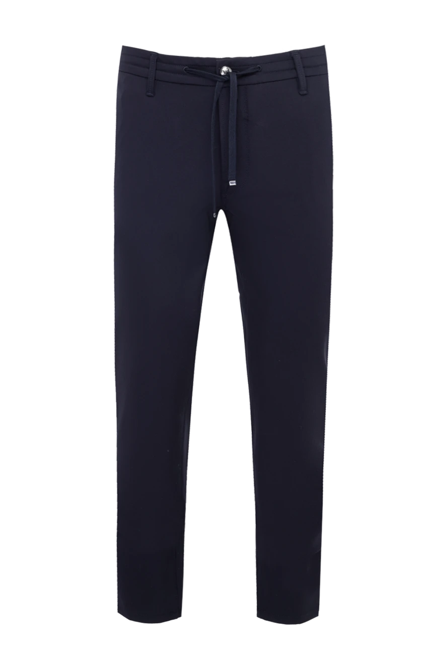 Jacob Cohen Men's blue cotton and elastane trousers - 88% cotton, 12% elastane. Fastener: zipper, button,. two side pockets, two back pockets. Country of manufacture: Italy. Care: specialized cleaning - photo 1