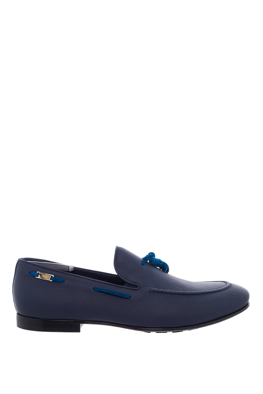 Zilli Лоферы из нубука с шнурком и декором - лого, контрастная подошва, кисточки. 100% нубук. Страна производитель: Франция. Уход: специализированная чистка - фото 1