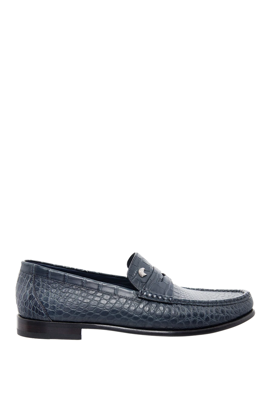 Stefano Ricci Лоферы из натуральной кожи крокодила темно синие с перемычкой
- фактурная кожа. 100% кожа крокодила. Страна производитель: Италия. Уход: специализированная чистка - фото 1