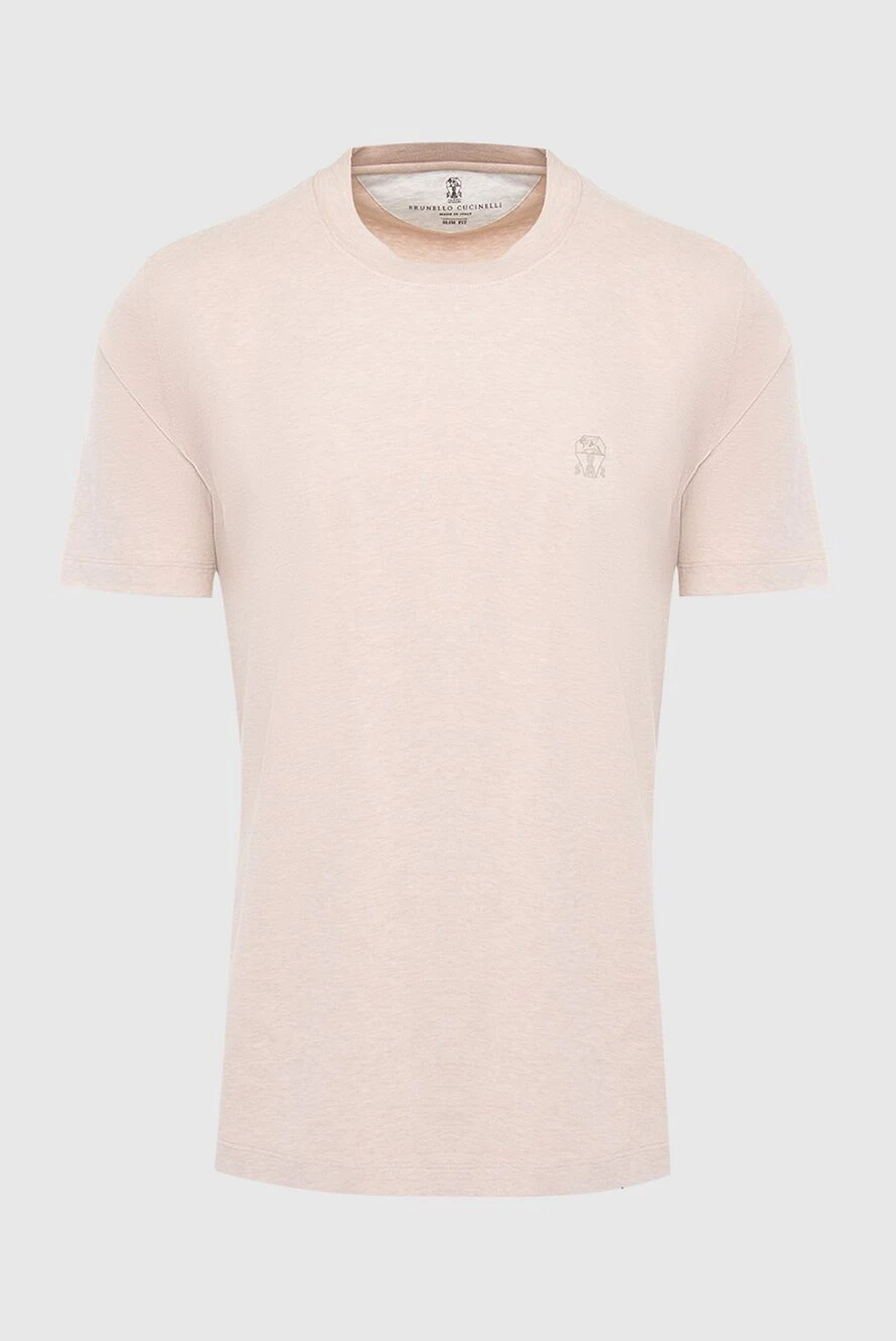 Brunello Cucinelli Neutral cotton t-shirt with brand logo
- logo. 100% cotton. Country of origin: Italy. Care: specialized cleaning - photo 1