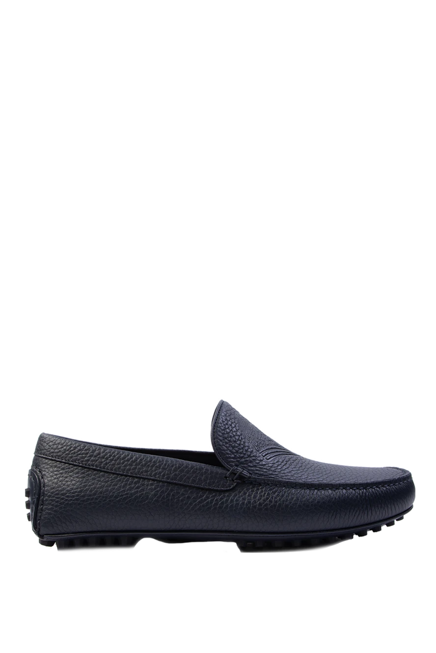 Stefano Ricci Лоферы из кожи синие мужские - 100% натуральная кожа. Страна производитель: Италия. Уход: специализированная чистка - фото 1