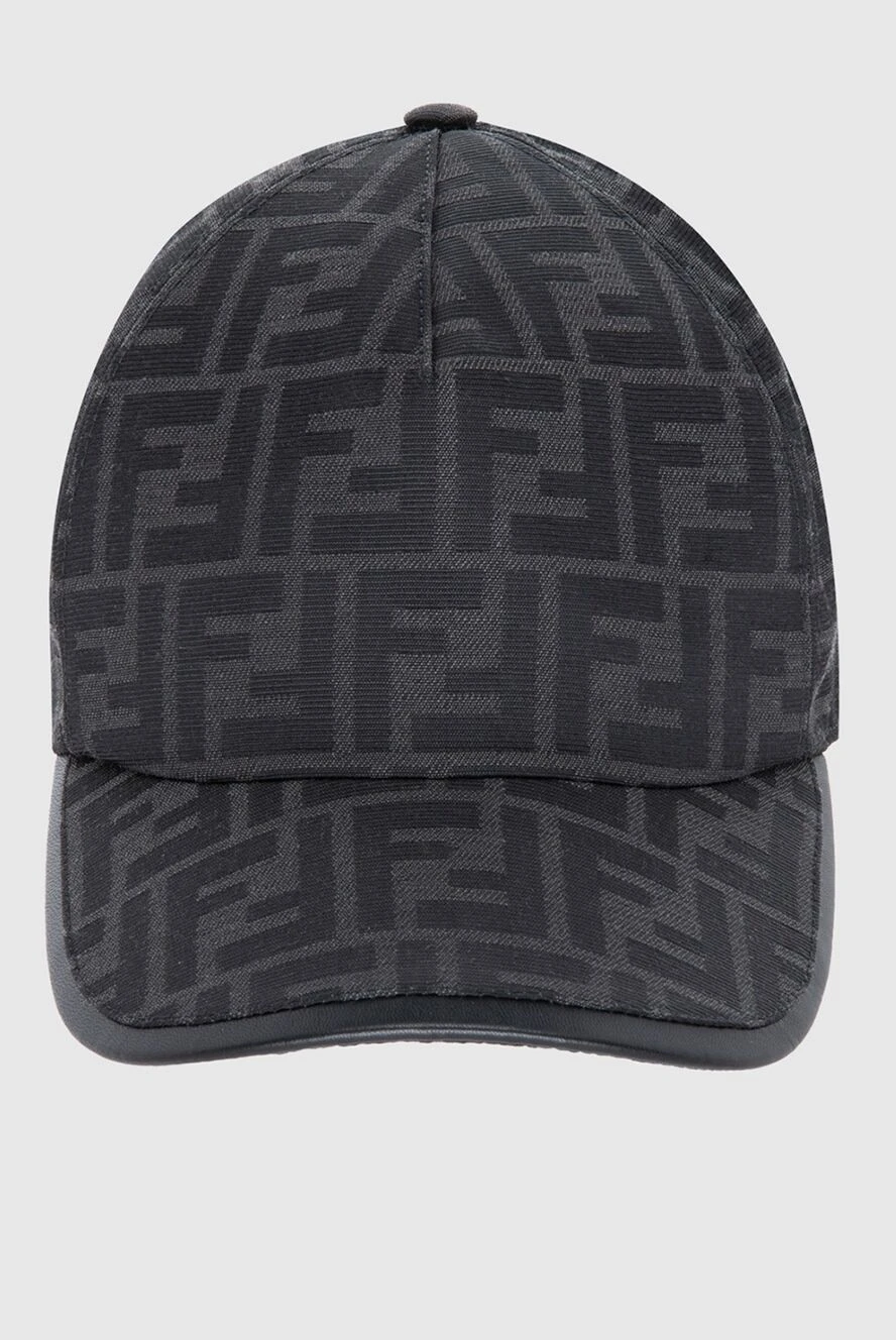 Fendi Кепка из хлопка и полиэстера черная мужская - Узор монограммы. 35% хлопок, 65% полиэстер. Страна производитель: Италия. Уход: специализированная чистка - фото 1