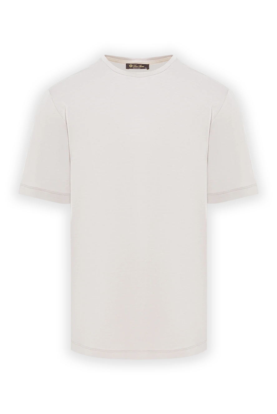 Loro Piana Табиғи матадан жасалған классикалық ақ ерлер футболкасы
- Құрамы: 60% жібек, 40% мақта. Шығарылған елі: Италия. Күтім: арнайы тазалау - фото 1