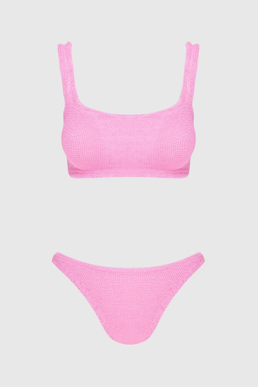 Hunza G Separate swimsuit made of nylon and elastane pink for women - 96% nylon, 4% elastane. Country of origin: England. Care: specialized cleaning - photo 1