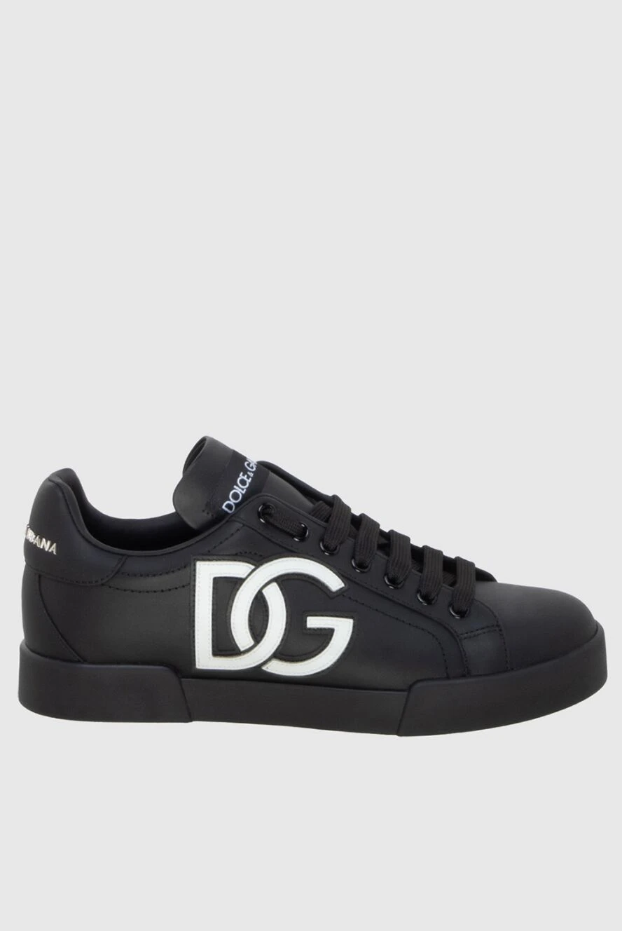 Dolce & Gabbana Кеды черные - 100%-натуральная кожа. Страна производитель: Италия. Уход: специализированная чистка - фото 1