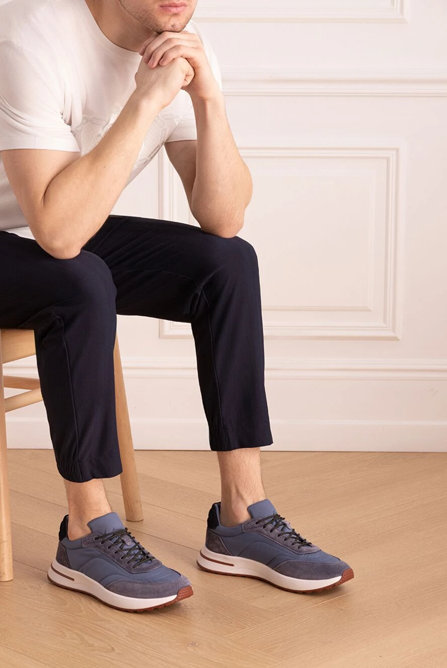 Loro Piana blue nubuck sneakers for men 173976 — Buy in Almaty