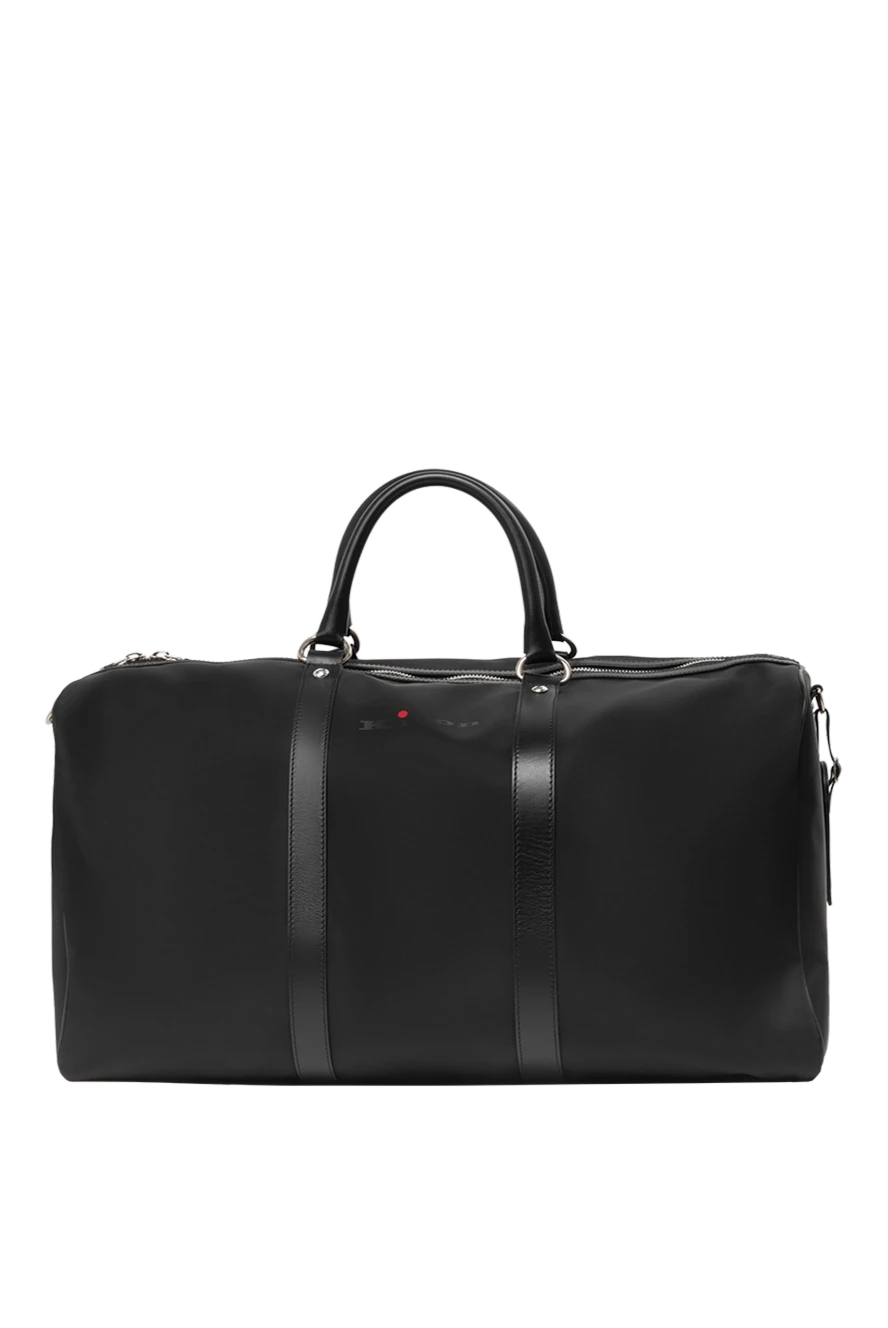 Kiton Black polyamide travel bag for men - logo. polyamide. zipper. Country of manufacture: Italy. Care: specialized cleaning - photo 1