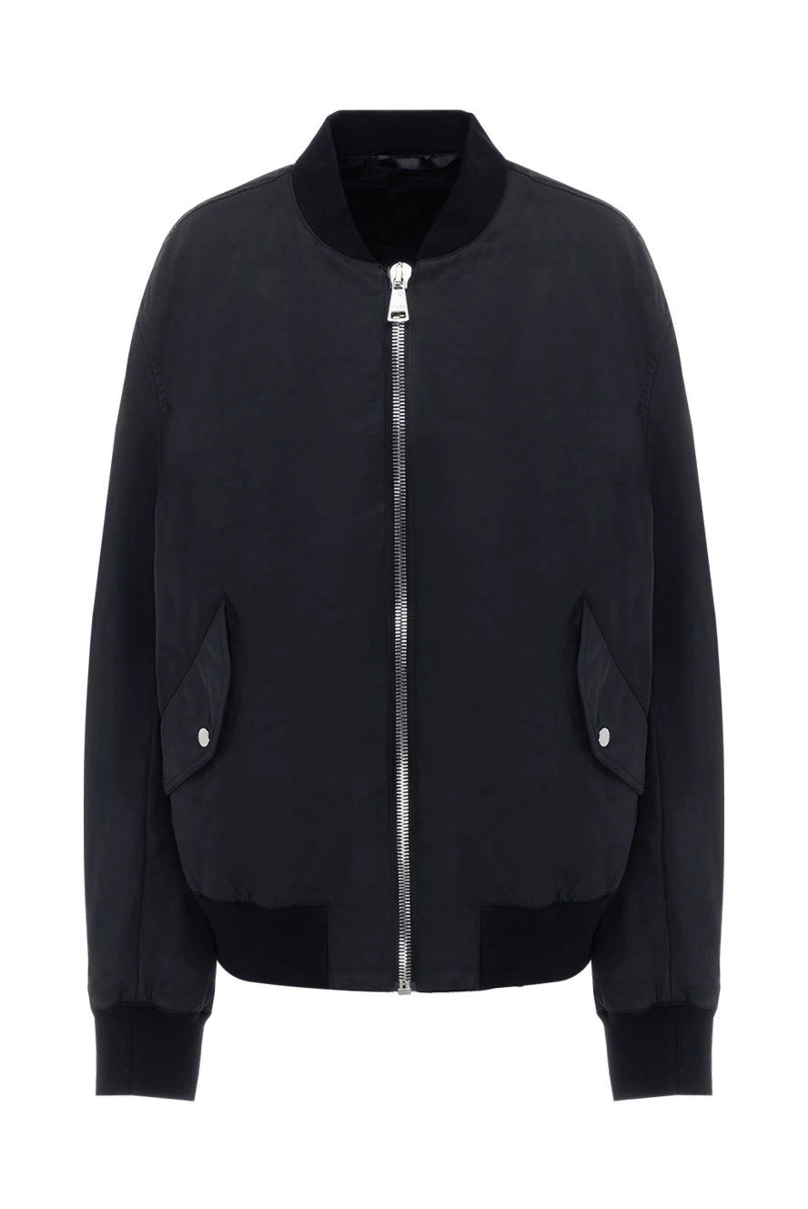 Balmain Куртка из полиэстера черная мужская - молния. тисненый логотип на спине. два боковых кармана. 100% полиэстер. Страна производитель: Франция. Уход: специализированная чистка - фото 1