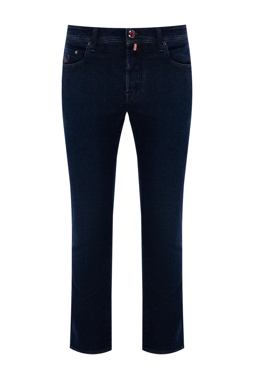 Jacob Cohen Blue jeans for men - 95% cotton, 3% polyamide, 2% elastane. zipper, button. three side, two back. Country of manufacture: Italy. Care: specialized cleaning - photo 1