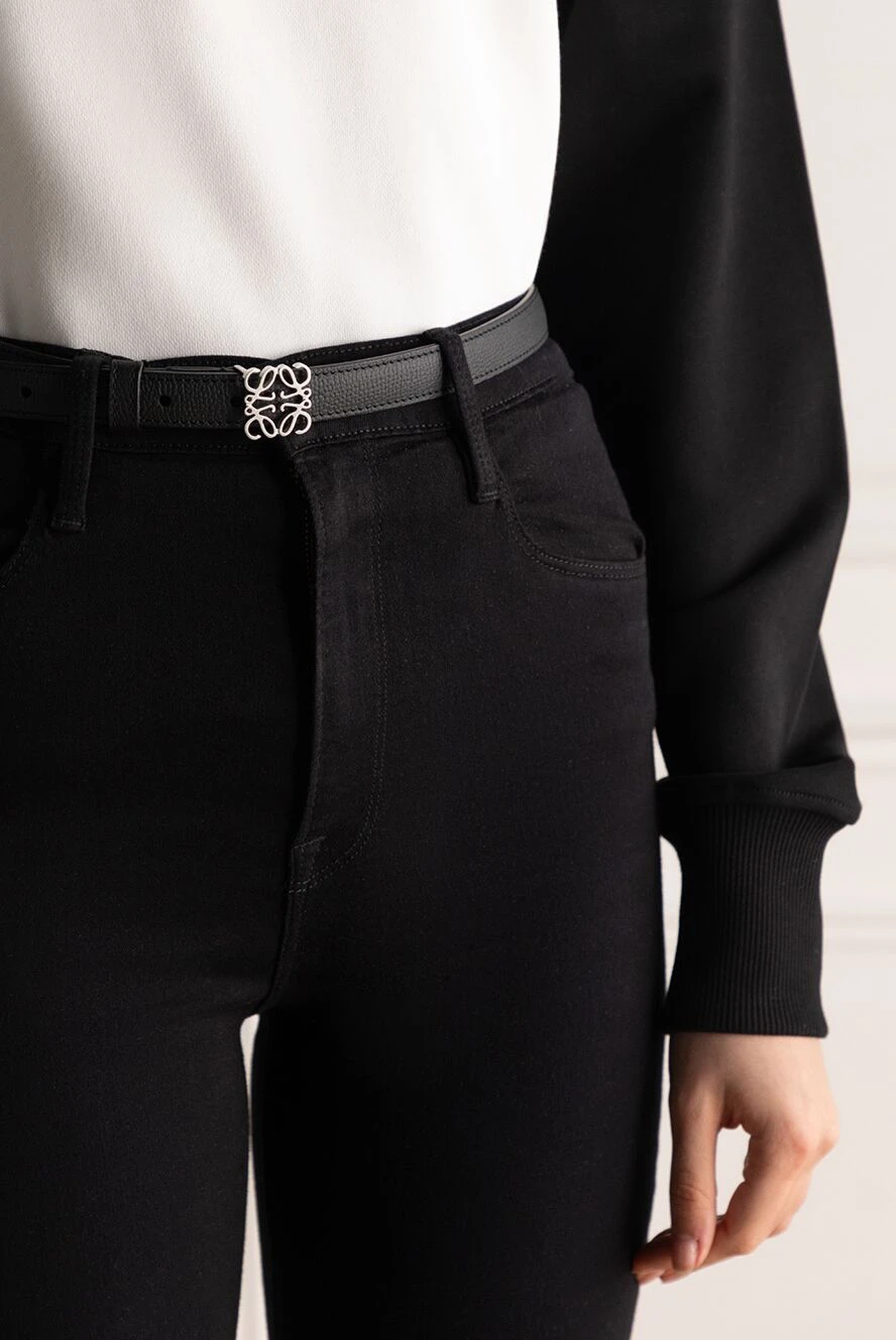Loewe black leather belt for women 175249 — Buy in Almaty  display picture 1
