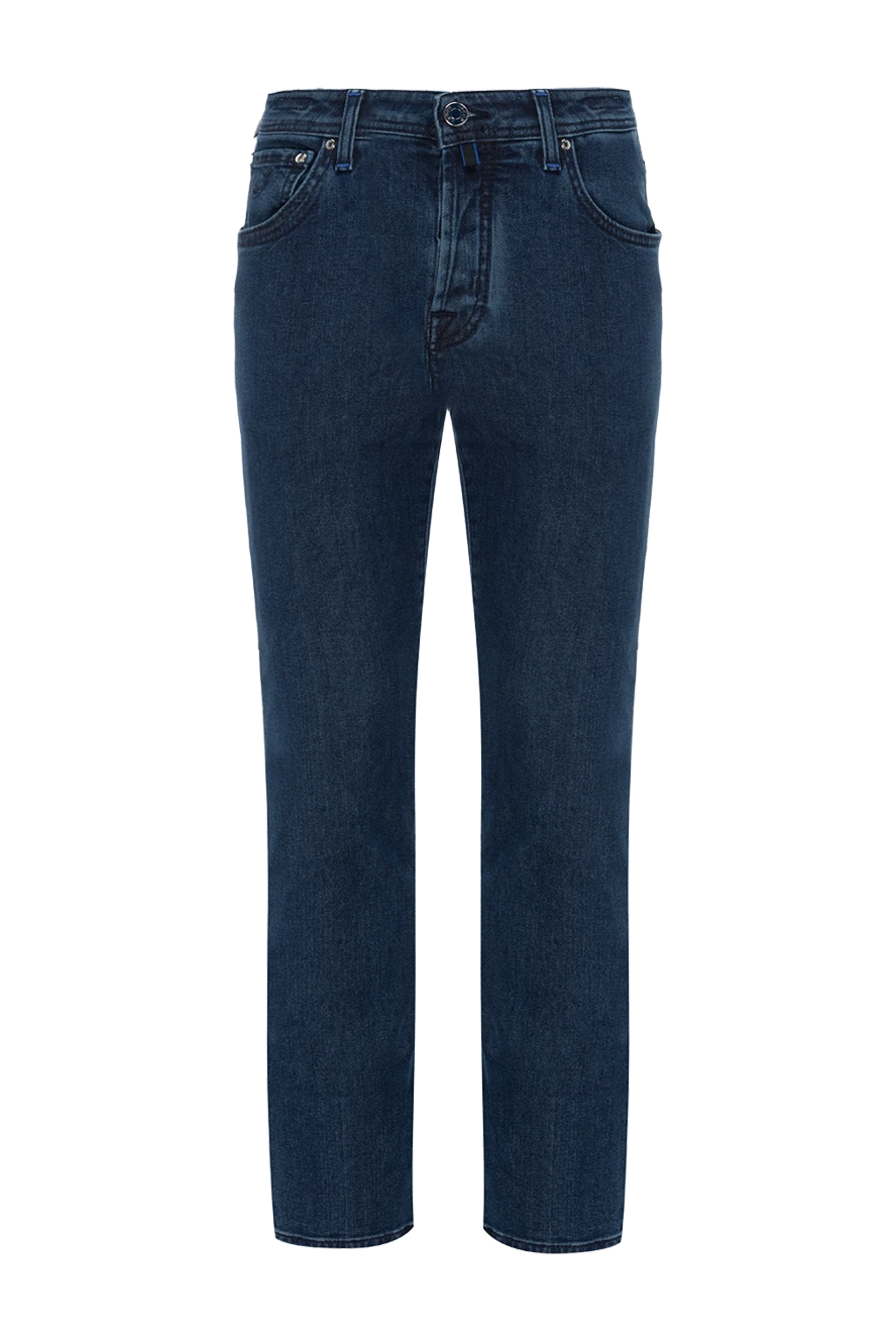 Jacob Cohen Men's blue jeans made of cotton and elastane - 95% cotton, 5% elastane. zipper, button. three front pockets, two back pockets. Country of manufacture: Italy. Care: specialized cleaning - photo 1