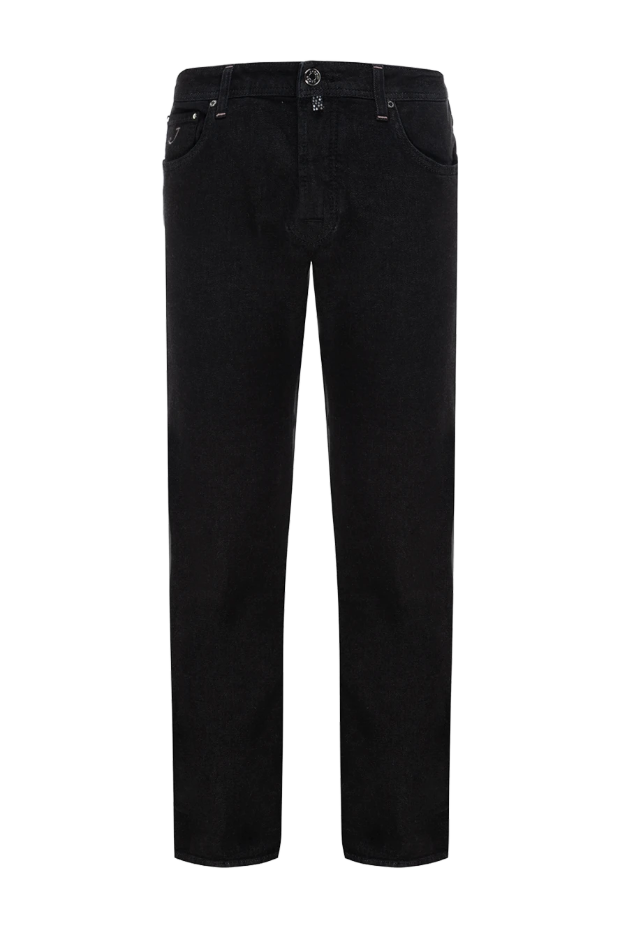 Jacob Cohen Black men's jeans - 93% cotton, 6% cashmere, 1% elastane. zipper, button. three front pockets, two back pockets. Country of manufacture: Italy. Care: specialized cleaning - photo 1