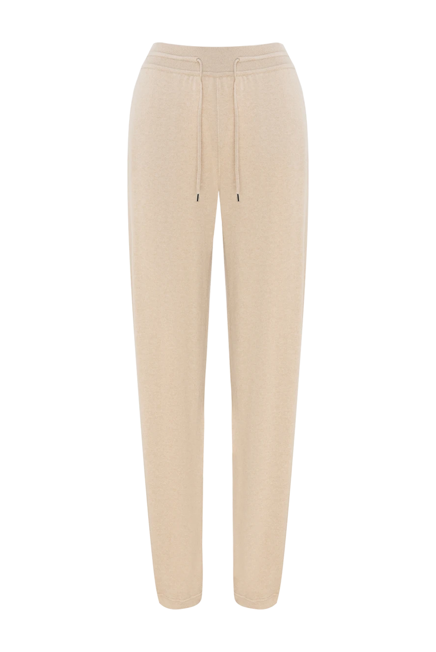 Loro Piana Брюки из кашемира бежевые женские - 100% кашемир. кулиска. два боковых кармана. Страна производитель: Италия. Уход: специализированная чистка - фото 1