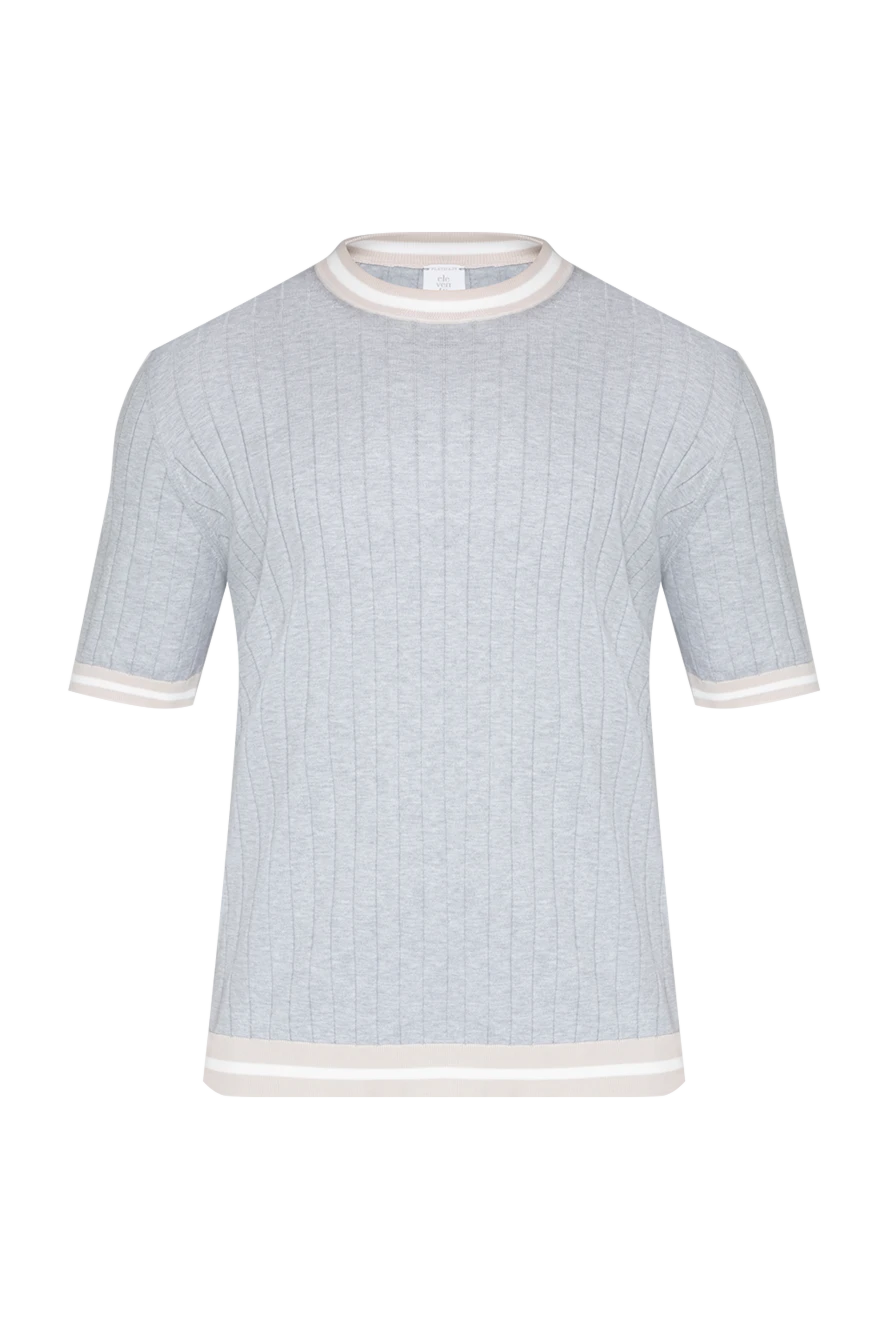 Short sleeve cotton jumper for men gray