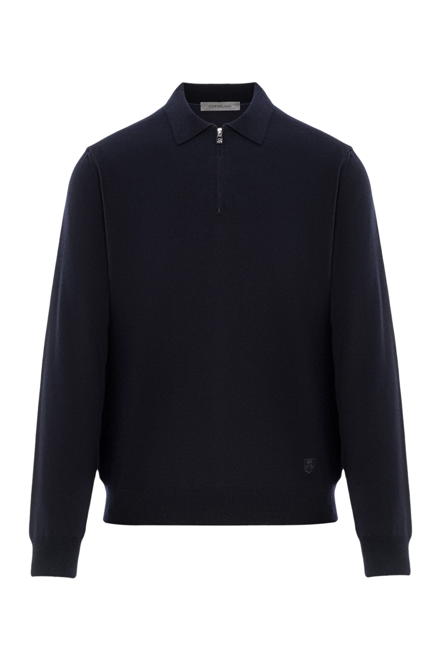 Corneliani Қою көк түстегі сыдырмасы бар жүннен жасалған поло көйлек
 - Құрамы: 100% жүн. Түсі: көк. Бекіткіш: найзағай. . Шығарылған елі: Италия. Күтім: арнайы тазалау - фото 1