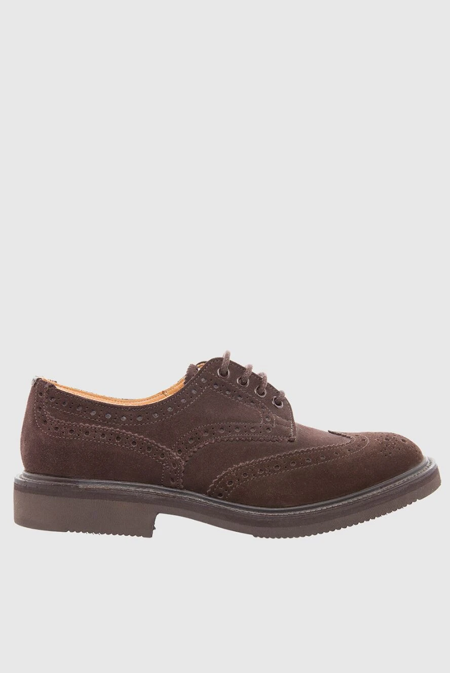 Tricker`s Туфли мужские из замши коричневые - Перфорация. 100% замша. Шнуровка. Внутренняя отделка: замша. Стелька: Кожа. Высота каблука: 2,5см. Другие материалы. Страна производитель: Англия. Уход: специализированная чистка - фото 1
