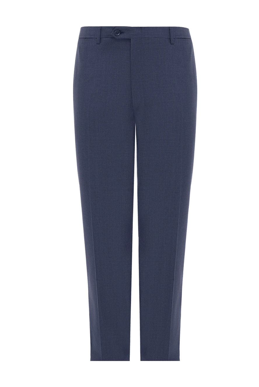 Brioni Брюки из шерсти и шелка серые мужские - 85% шерсть, 15% шелк. пуговица, молния, крючок. два боковых кармана, два кармана сзади . Страна производитель: Италия. Уход: специализированная чистка - фото 1