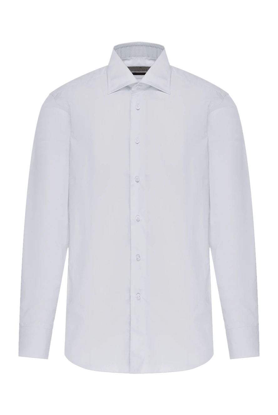 Canali White cotton shirt for men - 100% cotton. Closure: buttons. Country of origin: Italy. Care: specialized cleaning - photo 1