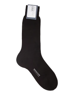 Men's brown cotton socks