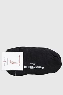 Black men's cotton and spandex socks