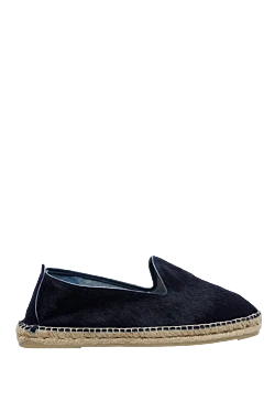 Espadrilles pony skin blue for men