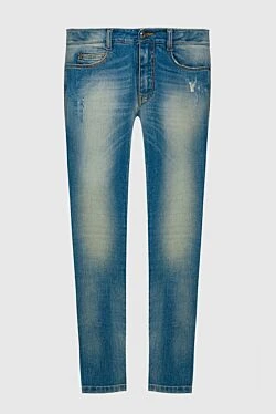 Blue cotton jeans for women