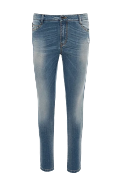 Blue cotton jeans for women