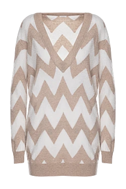 Beige cashmere jumper for women