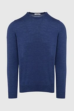 Wool jumper blue for men