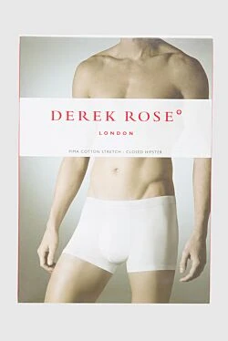 White men's boxer briefs made of cotton and elastane