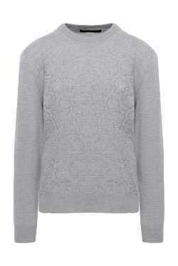 Wool jumper gray for men