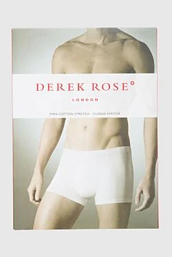 White men's boxer briefs made of cotton and elastane