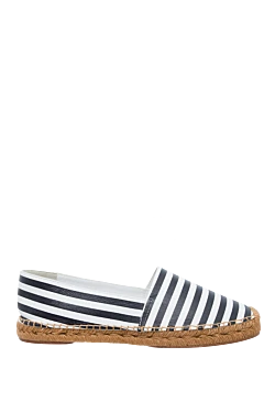 White leather espadrilles for women